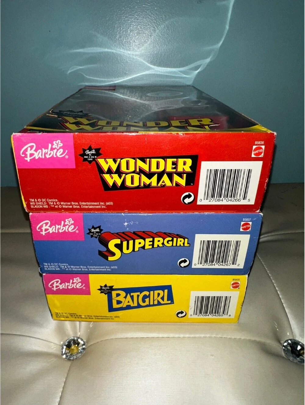 Barbie DC Comics Superhero Doll Set BatG SuperG WonderW NWT